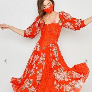 HAH Maiden Memphis Corset Dress RED